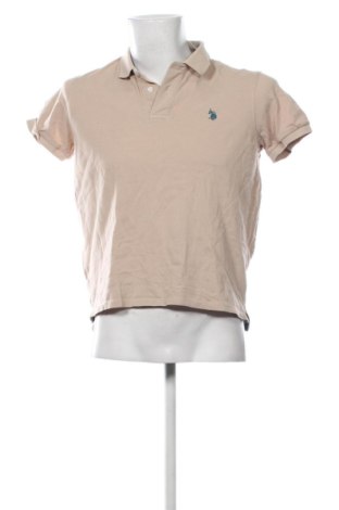 Мъжка тениска U.S. Polo Assn., Размер M, Цвят Бежов, Цена 24,96 €, #137688519