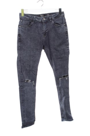Pánske džínsy  Bershka, Veľkosť S, Farba Sivá, Cena  14,00 €, #137693820