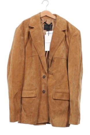 Herren Lederjacke Zara, Größe XS, Farbe Braun, Preis 122,88 €, #137694318