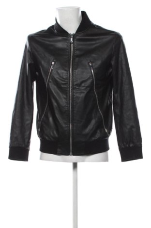 Herren Lederjacke Jack & Jones, Größe M, Farbe Schwarz, Preis € 36,00, #137677286