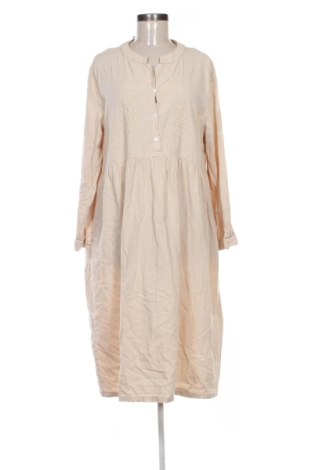 Kleid Zanzea, Größe 3XL, Farbe Beige, Preis 19,00 €, #137669088