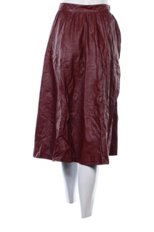 Fustă de piele Zara, Mărime XS, Culoare Roșu, Preț 65,99 Lei
