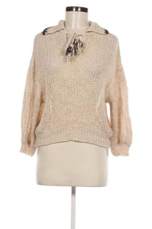 Pulover de femei Zara, Mărime M, Culoare Bej, Preț 88,99 Lei, #128875772