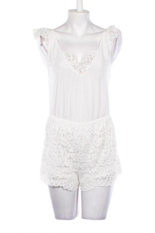 Női rövid overál Oysho, Méret S, Szín Fehér, Ár 5 239 Ft