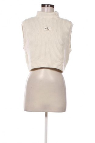 Damski sweter Calvin Klein Jeans, Rozmiar XL, Kolor ecru, Cena 209,99 zł