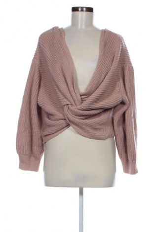 Női pulóver Zaful, Méret L, Szín Bézs, Ár 2 999 Ft