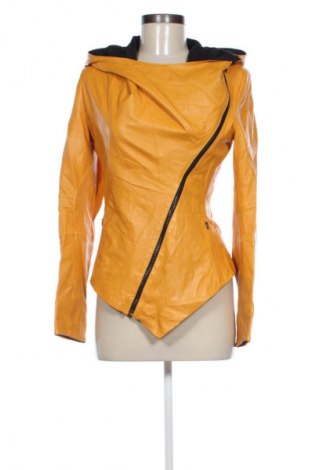 Geacă de piele pentru femei Unbranded, Mărime M, Culoare Galben, Preț 362,99 Lei, #133350855