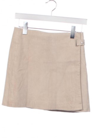 Δερμάτινη φούστα Mango, Μέγεθος XS, Χρώμα  Μπέζ, Τιμή 12,63 €