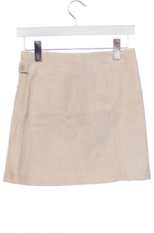 Δερμάτινη φούστα Mango, Μέγεθος XS, Χρώμα  Μπέζ, Τιμή 12,63 €