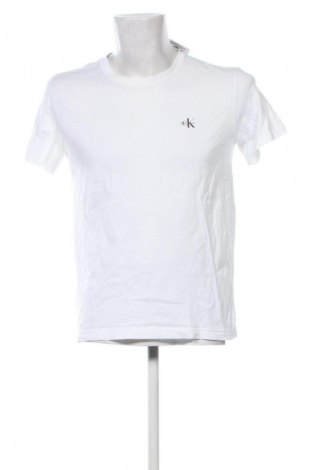 Herren T-Shirt Calvin Klein Jeans, Größe M, Farbe Weiß, Preis € 39,99