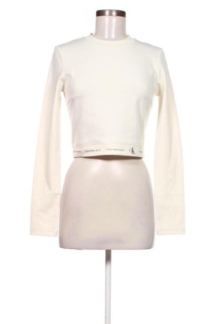 Дамска блуза Calvin Klein, Размер S, Цвят Екрю, Цена 48,00 €, #137728228