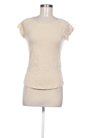 Tricou de femei Sinsay, Mărime S, Culoare Bej, Preț 29,76 Lei, #137745201