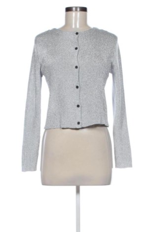 Cardigan de damă Zara, Mărime L, Culoare Argintiu, Preț 84,31 Lei, #137735805