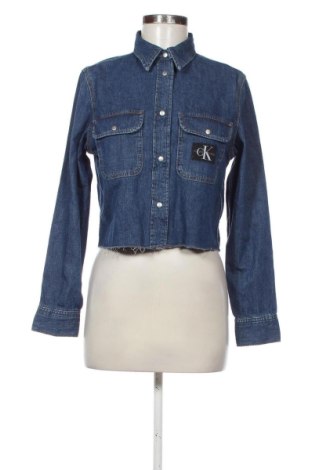 Дамска риза Calvin Klein Jeans, Размер S, Цвят Син, Цена 35,27 €, #137711646