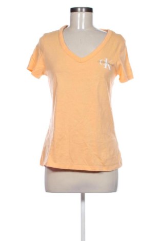 Damski T-shirt Calvin Klein Jeans, Rozmiar L, Kolor Pomarańczowy, Cena 101,60 zł, #137703176