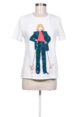 Γυναικείο t-shirt Zara, Μέγεθος M, Χρώμα Πολύχρωμο, Τιμή 10,10 €, #137715660