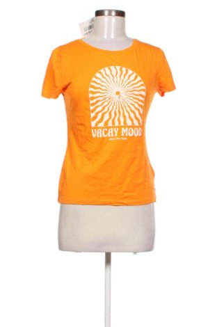 Damski T-shirt Tom Tailor, Rozmiar S, Kolor Pomarańczowy, Cena 46,78 zł, #137716817