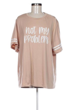 Tricou de femei Unbranded, Mărime XXL, Culoare Bej, Preț 52,49 Lei, #137722994