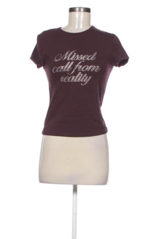 Tricou de femei Bershka, Mărime S, Culoare Mov, Preț 18,95 Lei, #137729396