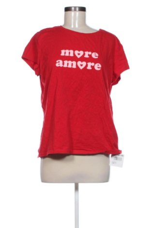 Γυναικείο t-shirt Sinsay, Μέγεθος XXL, Χρώμα Κόκκινο, Τιμή 7,00 €, #137739396