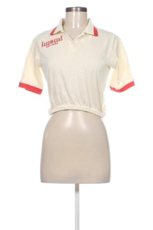 Дамска тениска Kappa, Размер S, Цвят Екрю, Цена 27,59 €, #137739529
