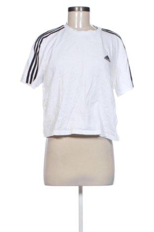 Γυναικείο t-shirt Adidas, Μέγεθος M, Χρώμα Λευκό, Τιμή 19,00 €, #137741645