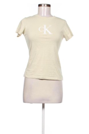 Дамска тениска Calvin Klein, Размер XS, Цвят Бежов, Цена 35,00 €, #137741651