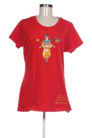Γυναικείο t-shirt Unbranded, Μέγεθος XL, Χρώμα Κόκκινο, Τιμή 16,51 €, #137750846