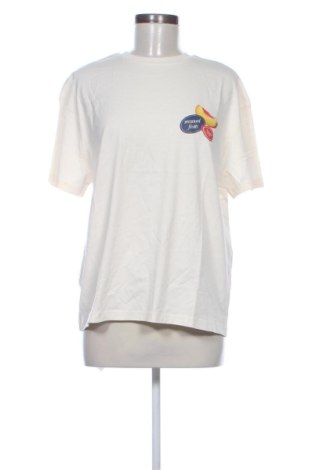 Γυναικείο t-shirt Pull&Bear, Μέγεθος M, Χρώμα Εκρού, Τιμή 9,72 €, #137719190