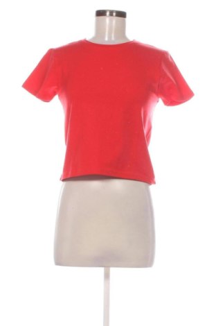 Damski T-shirt Sinsay, Rozmiar M, Kolor Czerwony, Cena 32,26 zł, #137731999
