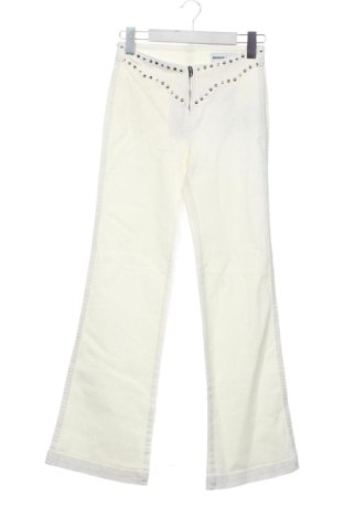 Blugi de femei Bershka, Mărime XS, Culoare Ecru, Preț 128,86 Lei, #137714090