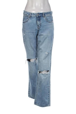 Damskie jeansy Stradivarius, Rozmiar L, Kolor Niebieski, Cena 54,84 zł, #137714149