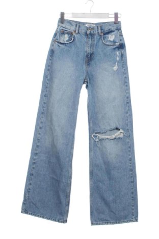 Blugi de femei Pull&Bear, Mărime S, Culoare Albastru, Preț 64,00 Lei, #137720192