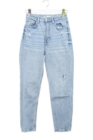 Damskie jeansy Bershka, Rozmiar XS, Kolor Niebieski, Cena 49,20 zł, #137720622