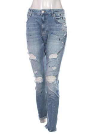 Blugi de femei Bershka, Mărime XL, Culoare Albastru, Preț 99,73 Lei, #137727104