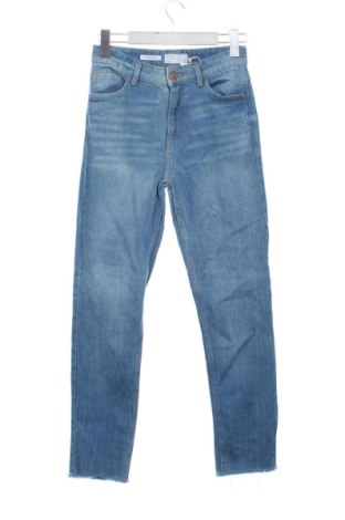 Blugi de femei Bershka, Mărime S, Culoare Albastru, Preț 68,24 Lei, #137730839