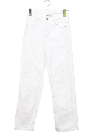 Дамски дънки Zara, Размер XS, Цвят Бял, Цена 15,95 €, #137731148