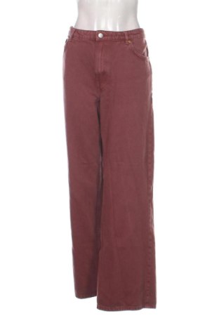 Blugi de femei Monki, Mărime L, Culoare Roșu, Preț 89,23 Lei, #137731308