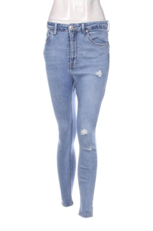 Blugi de femei Bershka, Mărime M, Culoare Albastru, Preț 89,23 Lei, #137742795