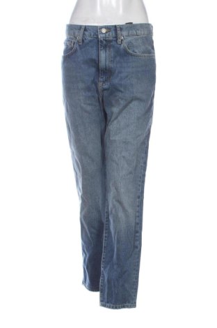 Blugi de femei Zara, Mărime L, Culoare Albastru, Preț 83,99 Lei, #137756358