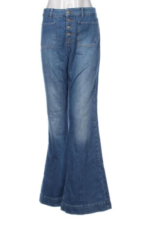 Blugi de femei Pull&Bear, Mărime L, Culoare Albastru, Preț 94,48 Lei, #137742944