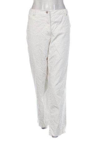 Pantaloni de velvet de femei Canda, Mărime XXL, Culoare Alb, Preț 67,00 Lei, #137749588