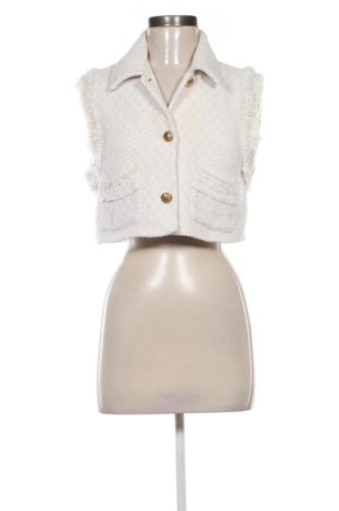 Vestă de femei Zara, Mărime XS, Culoare Ecru, Preț 120,73 Lei, #137717993