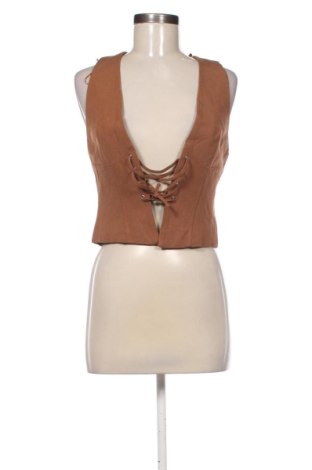 Vestă de femei Zara, Mărime S, Culoare Maro, Preț 99,73 Lei, #137729768