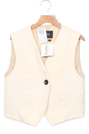 Damska kamizelka Massimo Dutti, Rozmiar S, Kolor ecru, Cena 178,24 zł, #137703138