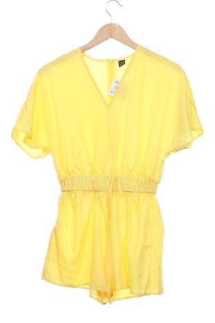 Salopetă scurtă de damă SHEIN, Mărime XS, Culoare Galben, Preț 73,49 Lei, #137719380