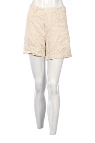 Pantaloni scurți de femei Bershka, Mărime S, Culoare Ecru, Preț 41,99 Lei, #137713072
