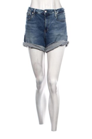 Pantaloni scurți de femei Calvin Klein Jeans, Mărime L, Culoare Albastru, Preț 100,68 Lei, #137713336