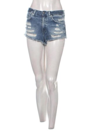 Pantaloni scurți de femei H&M, Mărime S, Culoare Albastru, Preț 70,18 Lei, #137716959
