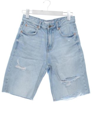 Pantaloni scurți de femei Pull&Bear, Mărime XS, Culoare Albastru, Preț 67,71 Lei, #137722802